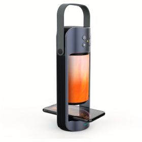 Portable Wireless Flame LED Speaker With Wireless Charger; Speaker With 10 Hours Working Time; 10W Speaker BT 4.2 Version; Mega Bass Sound Qualit