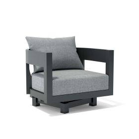 CORONADO ALUMINUM SWIVEL ARMCHAIR