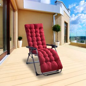71x22in Plus Type Chaise Lounger Cushion (type: Plus-Red)